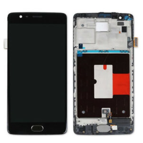 Display LCD e touch Oneplus 3 c/ frame preto